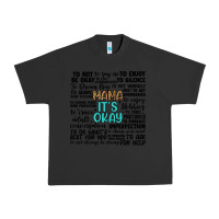 Pigment Black mama it s okay Urban Heavy Tee - Artiststas
