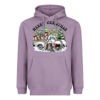 Lavender merry christmas gnomies Heavyweight Hoodie - FaDigitalArtStudio