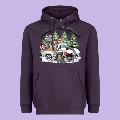 Merry Christmas Gnomies Heavyweight Hoodie Designed By Fadigitalartstudio