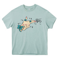 Arona western turquoise gun hand Heavy Core Tee - MaliasSmallBusiness