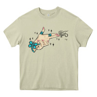 Mossy western turquoise gun hand Heavy Core Tee - MaliasSmallBusiness