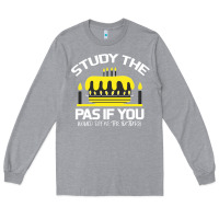 Heather Grey Study the past if you would define the future shi Long Sleeve Tee - Bettercallsaul