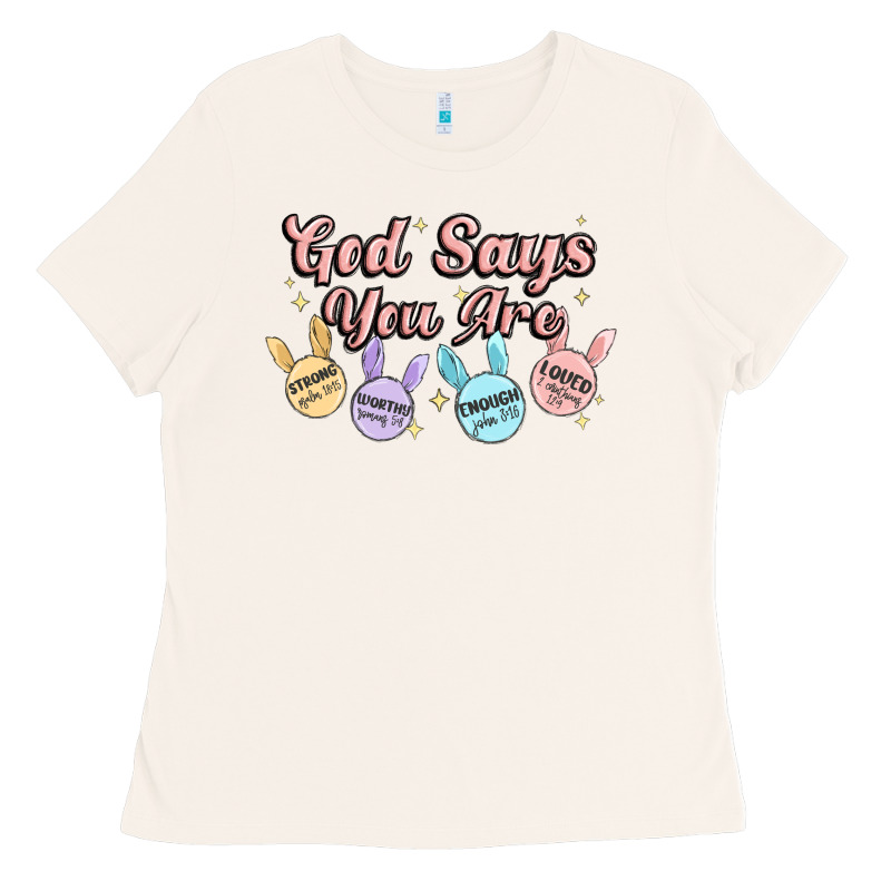 God Says You Are Easter Ladies Tee by MaliasSmallBusiness | Teevron