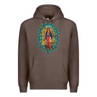 Coffee Our Lady Of Guadalupe Gemstone Sunflowers Premium Hoodie - FaDigitalArtStudio