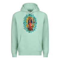 Seafoam Our Lady Of Guadalupe Gemstone Sunflowers Premium Hoodie - FaDigitalArtStudio