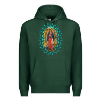Sports Green Our Lady Of Guadalupe Gemstone Sunflowers Premium Hoodie - FaDigitalArtStudio
