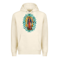 Tofu Our Lady Of Guadalupe Gemstone Sunflowers Premium Hoodie - FaDigitalArtStudio