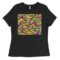 Black mardi gras king cake Ladies Tee - RanaPortraitStore