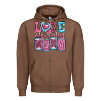 Chestnut love is being called mama Zipper Hoodie - OliviaCreatesArt