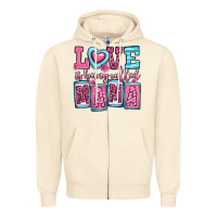 Sandshell love is being called mama Zipper Hoodie - OliviaCreatesArt