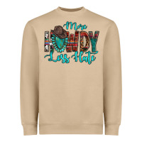 Mushroom Western More Howdy Less Hate Cowboy Hat Gemstone Heavyweight Sweatshirt - HowdyJamesFarm
