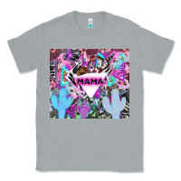 Heather Grey mama cowboy western animal pattern neon Classic Tee - LillyAllenDesigns