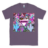 Lavender mama cowboy western animal pattern neon Classic Tee - LillyAllenDesigns