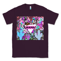 Plum mama cowboy western animal pattern neon Classic Tee - LillyAllenDesigns