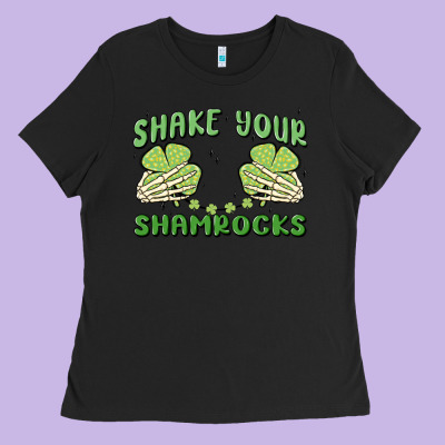 Shake Your Shamrocks Ladies Tee Designed By Maliassmallbusiness