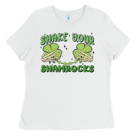 White shake your shamrocks Ladies Tee - MaliasSmallBusiness