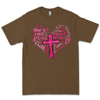 Cacao jesus is love heart cross valentines day Premium Tee - MaliasSmallBusiness