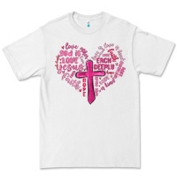 White jesus is love heart cross valentines day Premium Tee - MaliasSmallBusiness