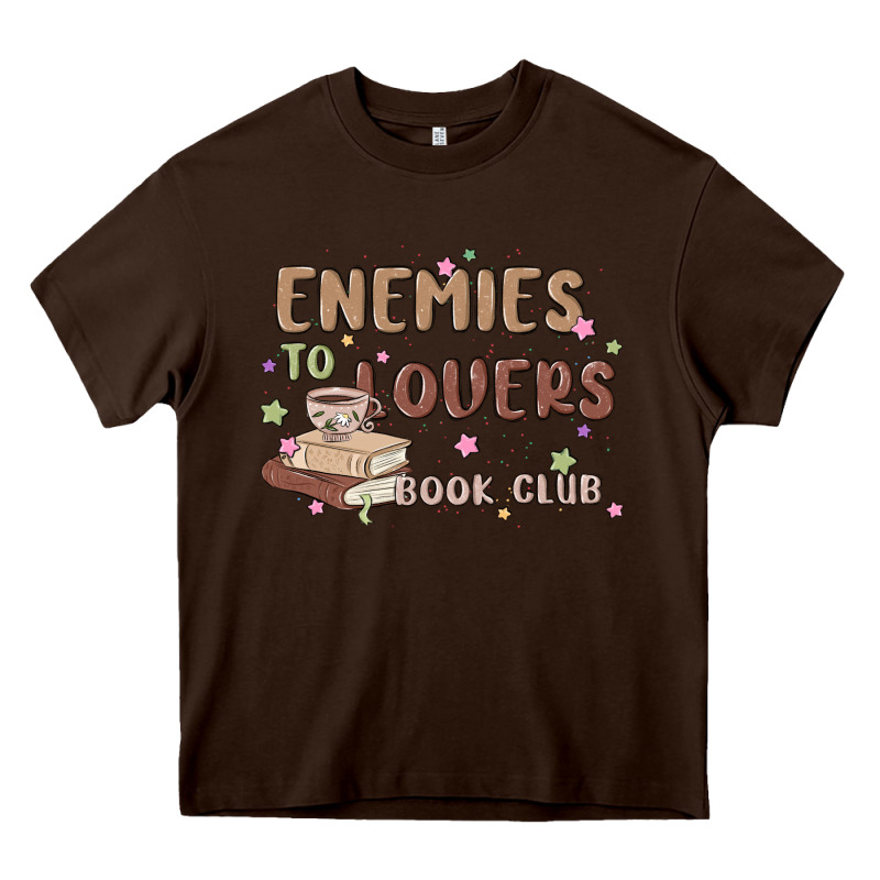 Enemies To Lovers Book Club Heavy Core Tee by MaliasSmallBusiness | Teevron