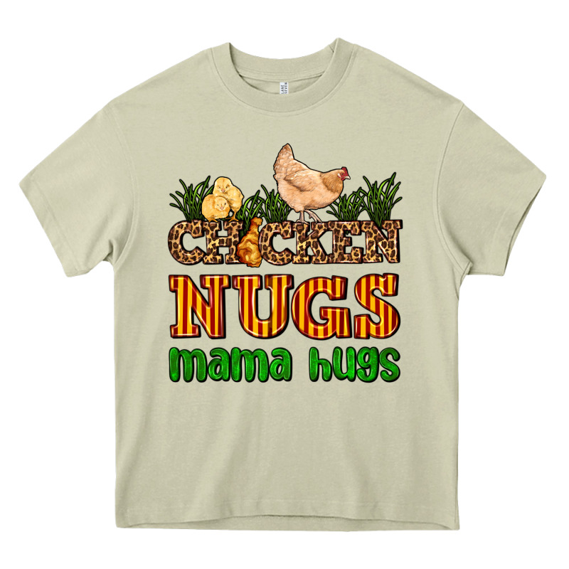 Chicken Nugs Mama Hugs Heavy Core Tee by AdoDesignShop | Teevron