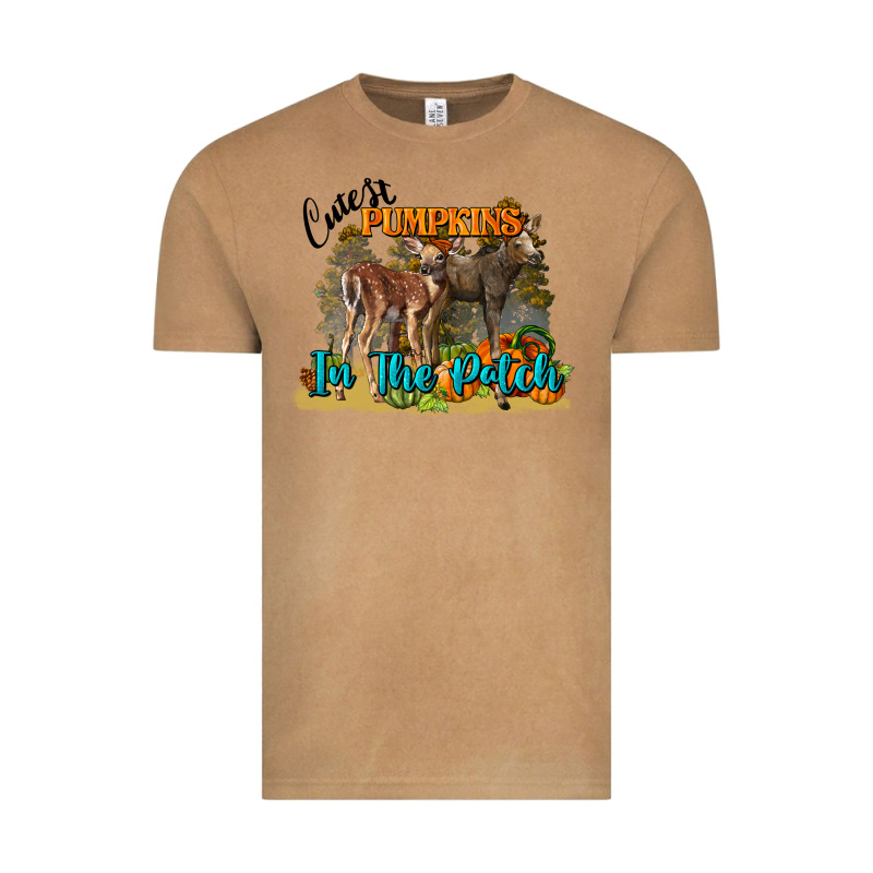 Fall Cutest Pumpkin In The Patch Deer Vintage Tee by LillyAllenDesigns | Teevron