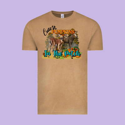 Fall Cutest Pumpkin In The Patch Deer Vintage Tee Designed By Lillyallendesigns