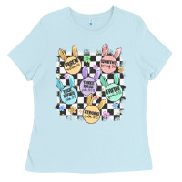 Baby Blue easter bunny candy Ladies Tee - MaliasSmallBusiness