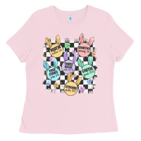 Bubblegum Pink easter bunny candy Ladies Tee - MaliasSmallBusiness