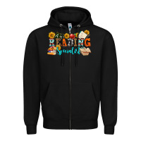 Black reading specialist olivia Zipper Hoodie - OliviaCreatesArt