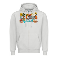 Dove Grey reading specialist olivia Zipper Hoodie - OliviaCreatesArt