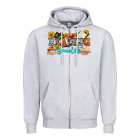 Heather Grey reading specialist olivia Zipper Hoodie - OliviaCreatesArt