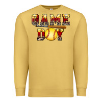 Antique Gold game day softball Premium Sweatshirt - FaDigitalArtStudio