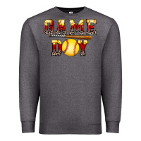 Charcoal Heather game day softball Premium Sweatshirt - FaDigitalArtStudio