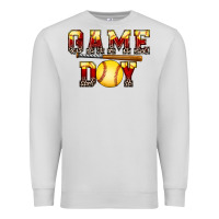 Dove Grey game day softball Premium Sweatshirt - FaDigitalArtStudio