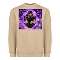 Mushroom gothic girl night Heavyweight Sweatshirt - TumblerDesignByShophia