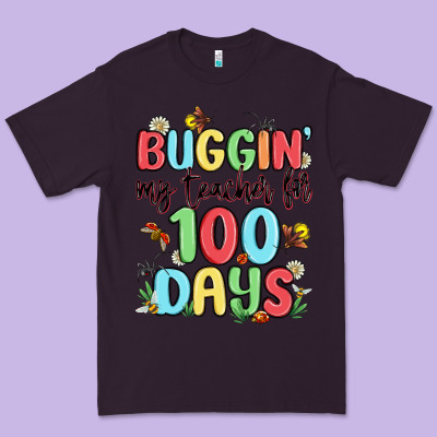 Buggin My Teacher For 100 Days Premium Tee Designed By Maliassmallbusiness