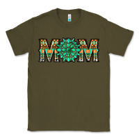 Army Green gemstone aztec mom Classic Tee - LillyAllenDesigns