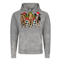 Cloud Rock christmas heifers back view Vintage Hoodie - RanaPortraitStore