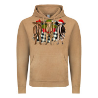 Vintage Camel christmas heifers back view Vintage Hoodie - RanaPortraitStore