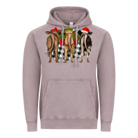 Vintage Zinc christmas heifers back view Vintage Hoodie - RanaPortraitStore