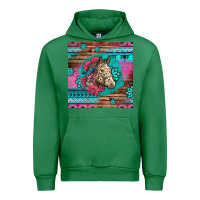 Emerald floral horse Urban Hoodie - LillyAllenDesigns