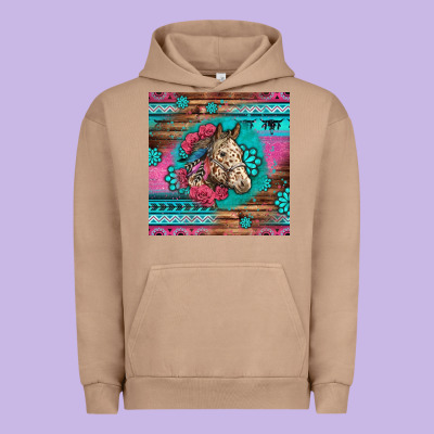Floral Horse Urban Hoodie Designed By Lillyallendesigns