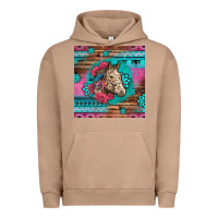 Pigment Burro floral horse Urban Hoodie - LillyAllenDesigns