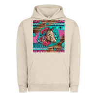 Pigment French Oak floral horse Urban Hoodie - LillyAllenDesigns
