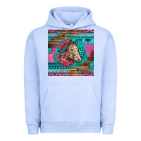 Pigment Grape Ice floral horse Urban Hoodie - LillyAllenDesigns