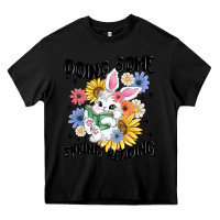 Black doing some spring reading Heavy Core Tee - MaliasSmallBusiness