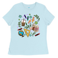 Baby Blue teacher tools Ladies Tee - MaliasSmallBusiness