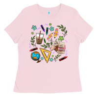Bubblegum Pink teacher tools Ladies Tee - MaliasSmallBusiness