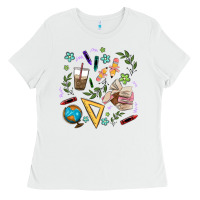 White teacher tools Ladies Tee - MaliasSmallBusiness