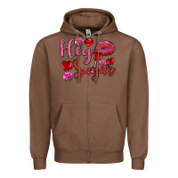 Chestnut hey sugar with lips and candies olivia Zipper Hoodie - OliviaCreatesArt